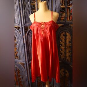 Frederick's of Hollywood Scarlet Lace Chemise